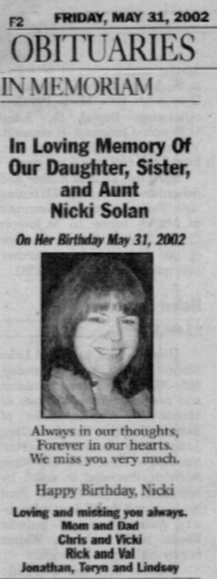 Nicki SOLAN