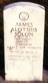 James Aloysius Solon Military Stone